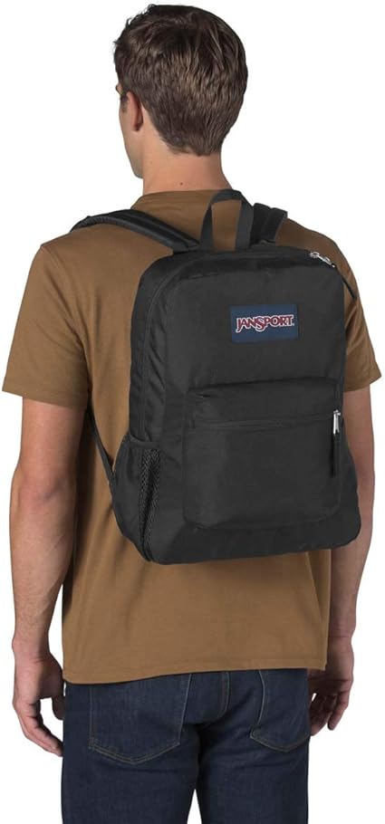JanSport Cross Town Backpack 17" x 12.5" x 6" - Simple Bag for Everyone with 1 Main Compartment, Front Utility Pocket